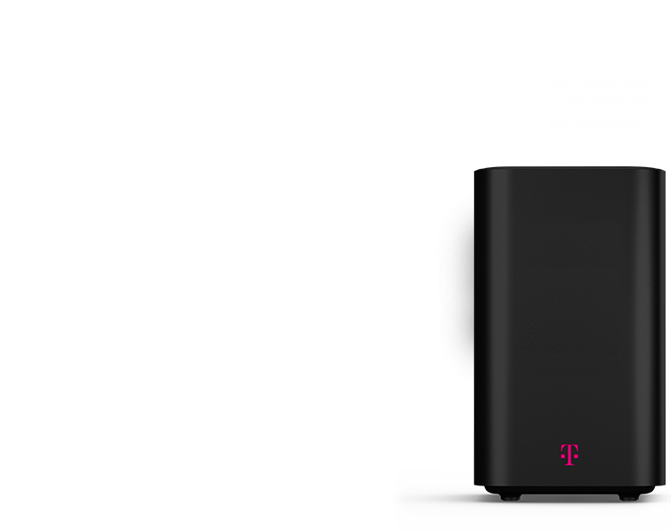 Gateway de Internet residencial de T-Mobile a un precio de $40 al mes con AutoPago y línea premium.