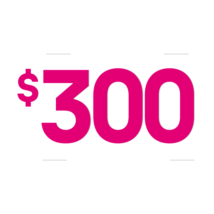 Obtén $300 de reembolso