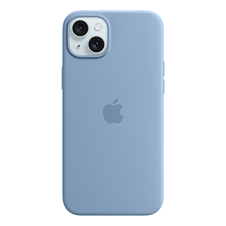 Funda de silicona Apple con MagSafe para iPhone 15 Plus - Winter Blue