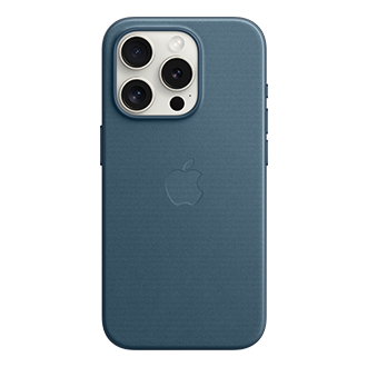 Apple FineWoven Case with MagSafe for iPhone 15 Pro - Pacific Blue