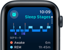 Seguimiento del sueño en el Apple Watch SE