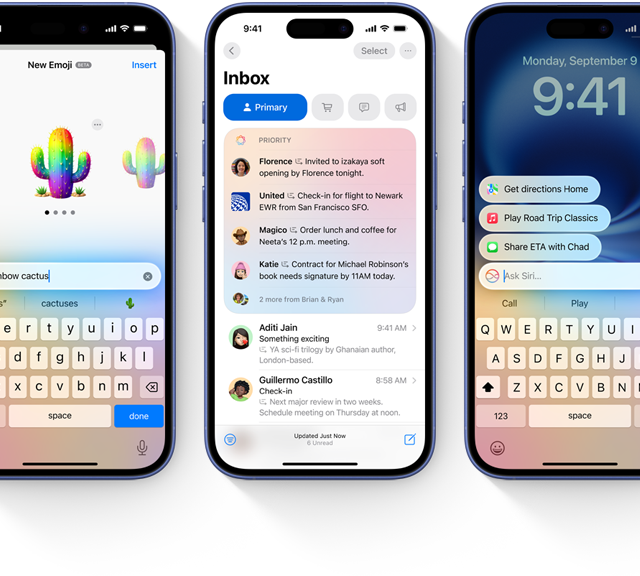 Funciones de Apple Intelligence con Genmoji, Resumen, Escribir a Siri en el iPhone 16