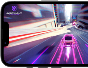 iPhone 17e con un juego de carreras en pantalla