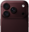 iPhone 18 Pro en color borgoña, con una cámara principal de 48 MP con apertura variable