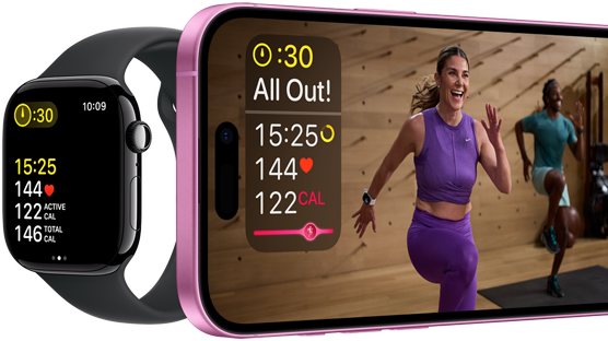 Métricas de entrenamiento en Apple Watch Series 10 y iPhone