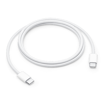 Cable de carga trenzado USB-C Apple de 1 m / 3.3 ft - Blanco