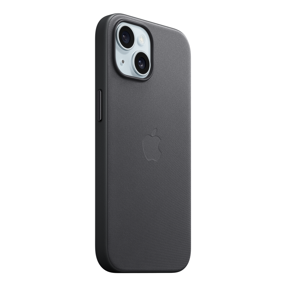 Funda Apple de FineWoven con MagSafe para Apple iPhone 15 - Negro