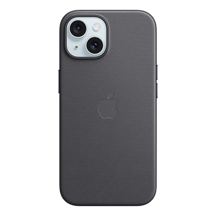 Funda Apple de FineWoven con MagSafe para Apple iPhone 15 - Negro