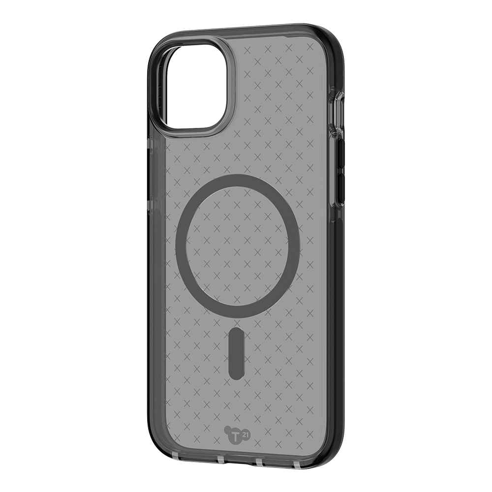 Funda Tech21 Evo Check con MagSafe para Apple iPhone 15 Plus - Esfumado/Negro