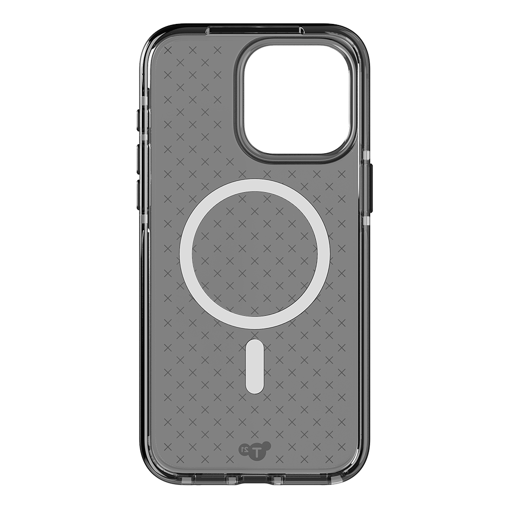 Funda Tech21 Evo Check con MagSafe para Apple iPhone 15 Pro Max - Esfumado/Negro