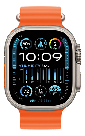 Apple Watch Ultra 2 - Titanio y correa Ocean naranja