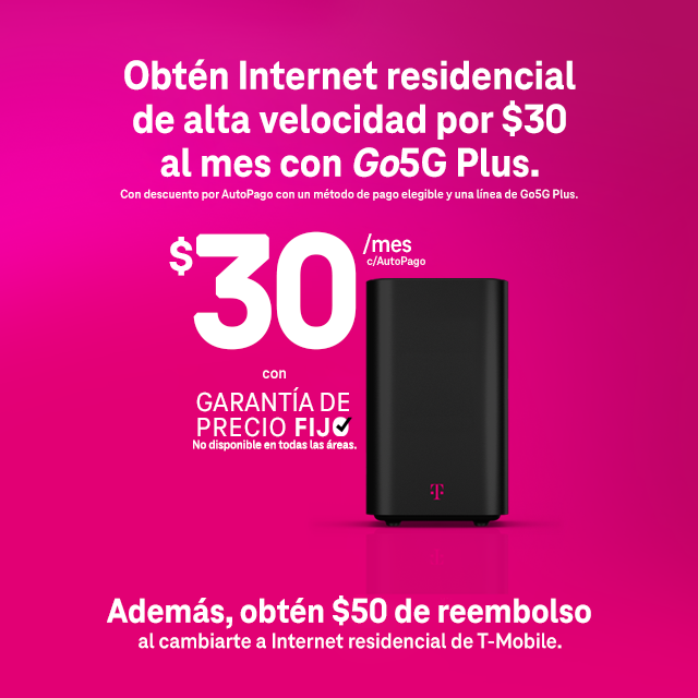 Internet residencial de T-Mobile