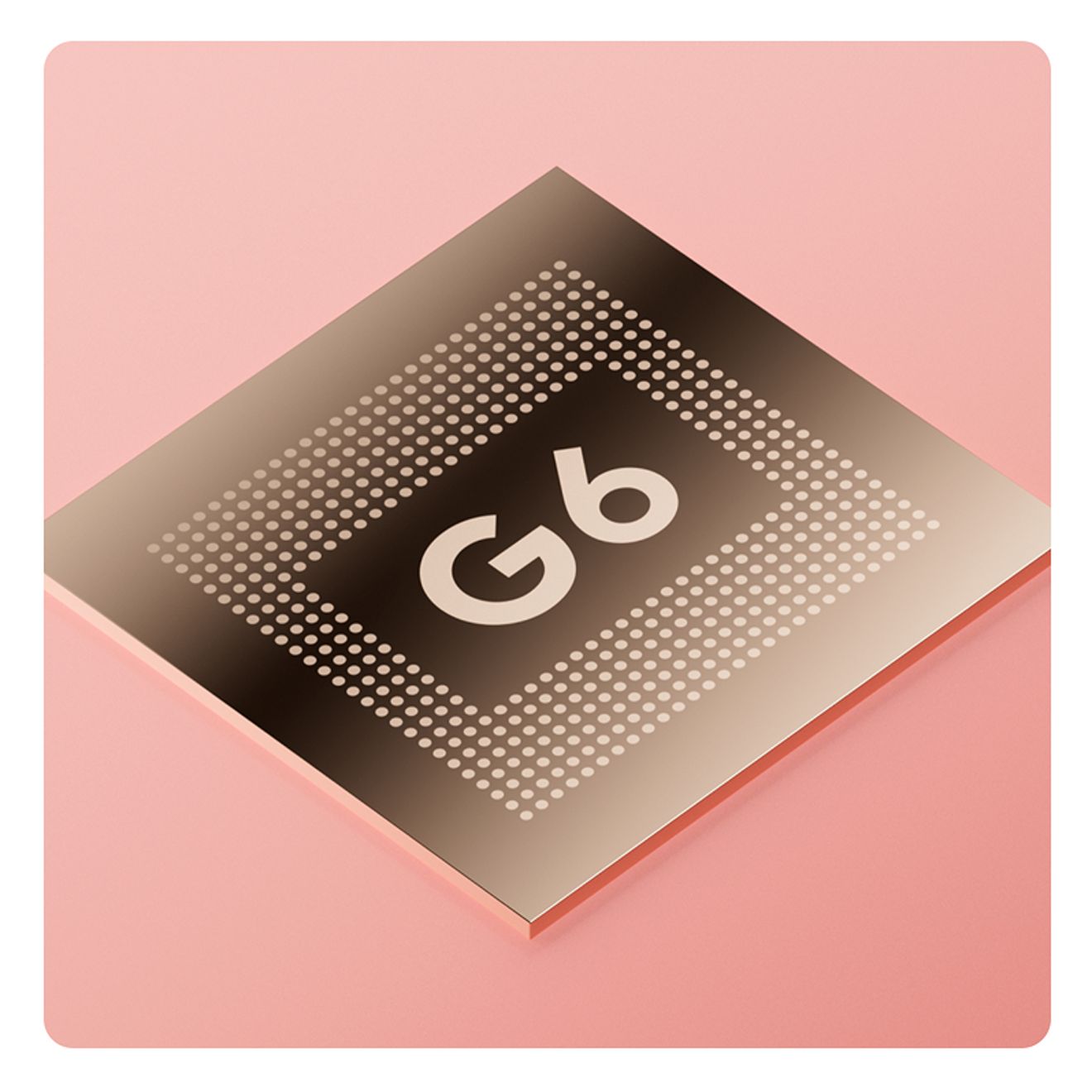 Primer plano del chip Tensor G6