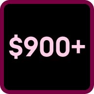 Más de 900 dólares