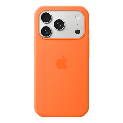 Funda de silicona Apple con MagSafe para iPhone 17 Pro - Naranja-slide-0
