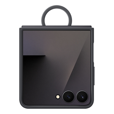 Funda Samsung con anillo para Samsung Galaxy Z Flip7 - Negro-slide-0