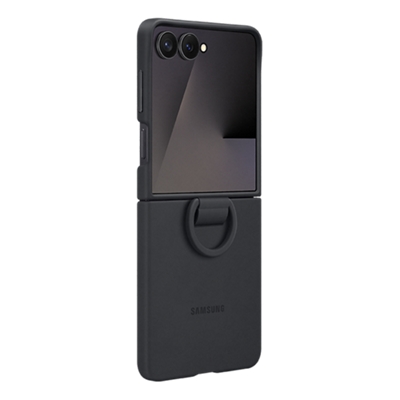 Funda Samsung con anillo para Samsung Galaxy Z Flip7 - Negro-slide-1