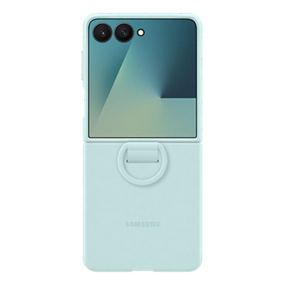 Funda Samsung con anillo para Samsung Galaxy Z Flip7 - Verde menta-slide-2