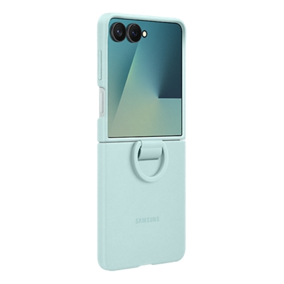 Funda Samsung con anillo para Samsung Galaxy Z Flip7 - Verde menta-slide-1