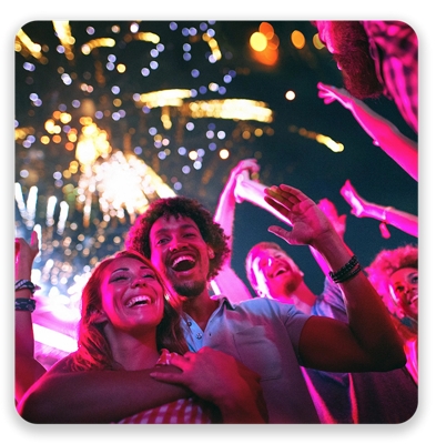 Multitud en un concierto.