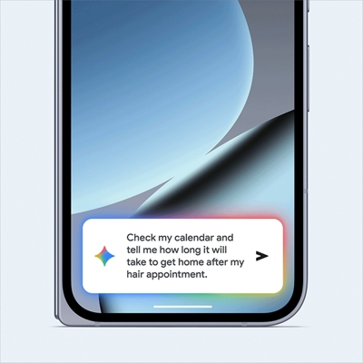Una pantalla de Pixel 10 Pro Fold muestra una tarea asignada a Gemini para consultar los detalles de un calendario.