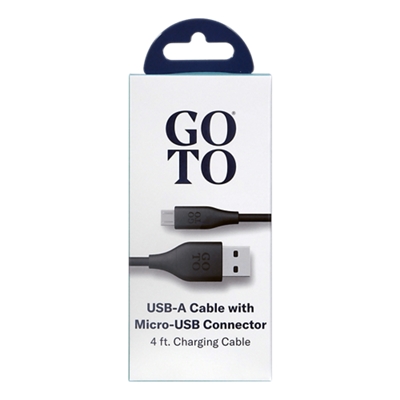 Cable Micro a USB A GoTo®, 4 ft - Negro R2-slide-0