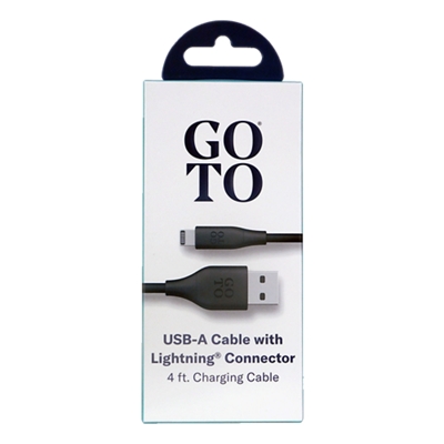Cable Lightning a USB A GoTo®, 4 ft - Negro R2-slide-0