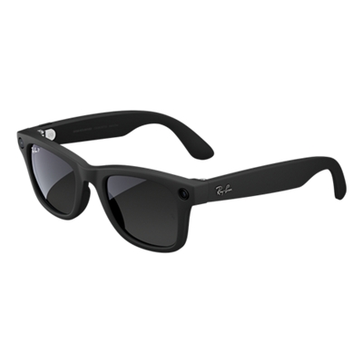 Gafas Ray-Ban Meta Wayfarer (Gen 1) lentes polarizadas esfumadas en grafito grandes - Negro-slide-1