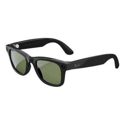 Gafas Ray-Ban Meta Wayfarer (Gen 1) con lentes verdes grandes - Marco negro brillante-slide-3