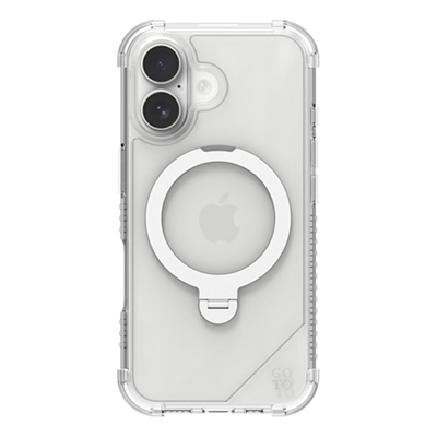 Funda GoTo® con soporte y MagSafe para Apple iPhone 16 - Transparente-slide-0