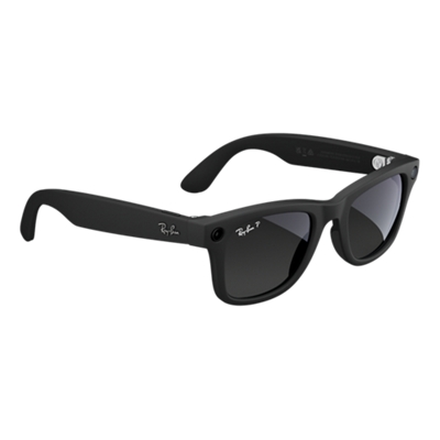 Ray-Ban Meta Wayfarer (Gen 2) - Lentes polarizadas esfumadas color grafito, G - Negro mate-slide-1