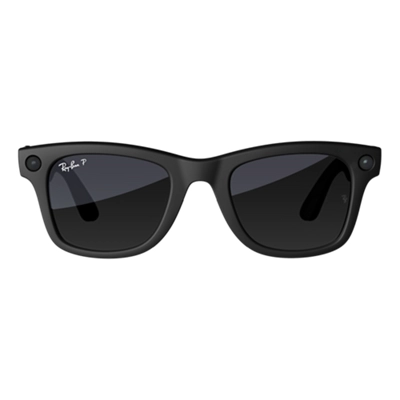 ​​​​​​​Ray-Ban Meta Wayfarer (Gen 2) - Lentes polarizadas esfumadas color grafito - Marco negro mate-slide-0