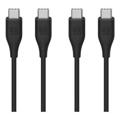 Superior-Cable USB-C a USB-C GoTo™, 6 pies, paquete de 2-imagen-1