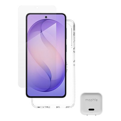 Combo 3 en 1 ZAGG/mophie AHORRA 25 por ciento para Samsung Galaxy S26 - Transparente, vista frontal, front view-slide-0
