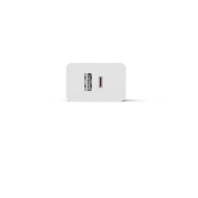 Cargador de pared de 32 W PD con dos puertos, USB C/USB A - Blanco-slide-2