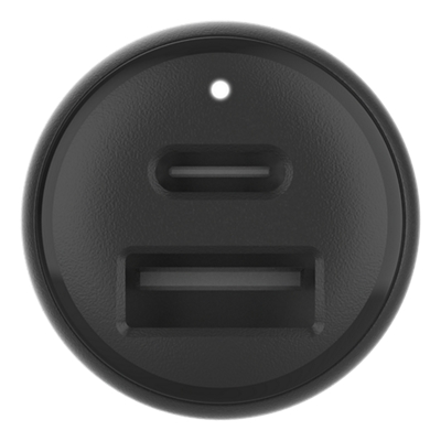 Cargador doble para auto Belkin de  42 W con cable USB-C a USB-C, 1 m - Negro-slide-0