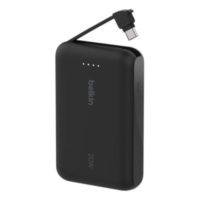 Batería Belkin de 10K y 20 W con cable USB-C - Negro-slide-3