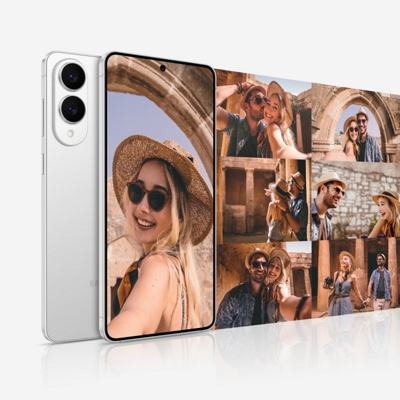 Un collage de fotos de un hombre y una mujer en unas vacaciones al sol.