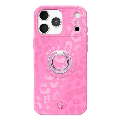 Funda VELVET CAVIAR con MagSafe y agarre para iPhone 17 Pro Max - Hot Pink Leopard-slide-0