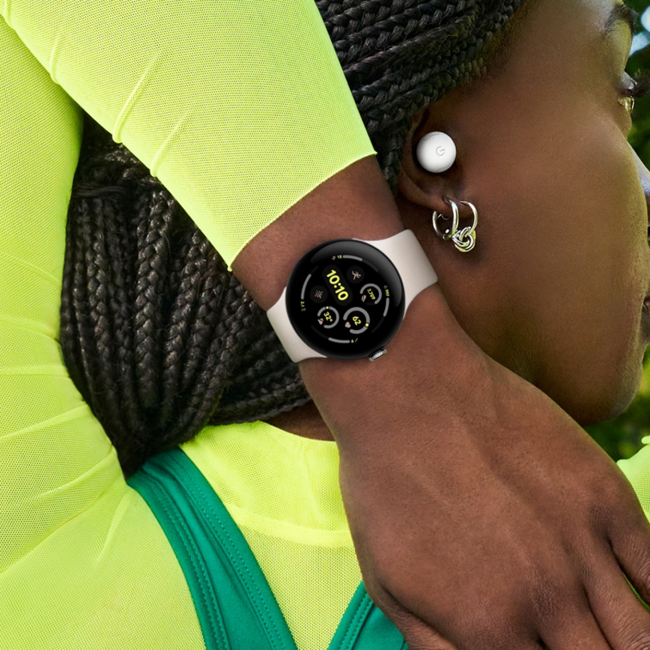 Google Pixel Watch 3 mostrando la gran capacidad de la batería.