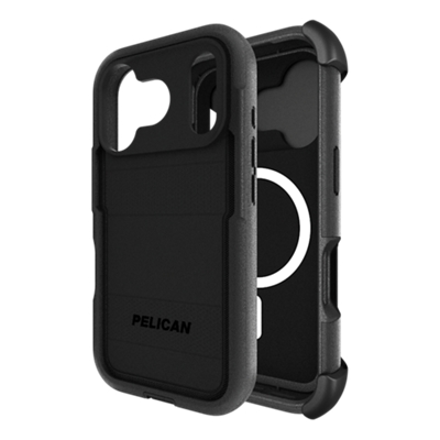 Funda Pelican Voyager con portateléfono/pie de apoyo, MagSafe para iPhone 17 Pro - Negro-slide-0