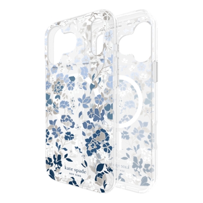 Funda Kate Spade New York con MagSafe para iPhone 17 Pro Max - Flowerbed Blue-slide-0