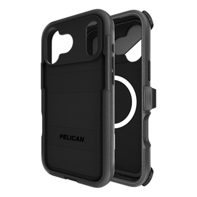 Funda Pelican Voyager con portateléfono/pie de apoyo, MagSafe para iPhone 17 Pro Max - Negro-slide-0
