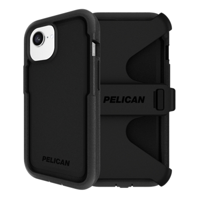 Funda Pelican Voyager con portateléfono/pie de apoyo, MagSafe para iPhone 16e/15/14/13 - Negro-slide-0