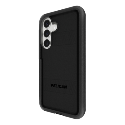 Funda magnética Pelican Voyager con portateléfono/pie de apoyo para Samsung Galaxy S25 FE - Negro-slide-1
