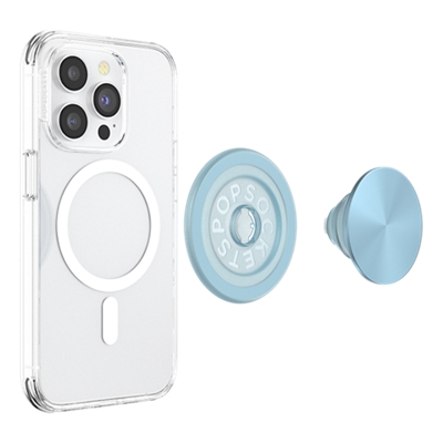 PopSockets PopGrip para MagSafe - Aluminum Blue Sigh-slide-1