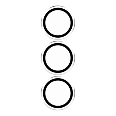 Protector para lente de cámara de vidrio ZAGG para Samsung Galaxy S25+ - Negro/Transparente-slide-0