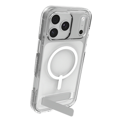 Funda ZAGG Crystal Palace con pie de apoyo y MagSafe para iPhone 17 Pro Max - Transparente-slide-1