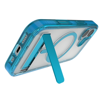 Funda ZAGG Santa Cruz con pie de apoyo y MagSafe para Apple iPhone 17 - Tranquil Blue-slide-2