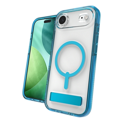 Funda ZAGG Santa Cruz con pie de apoyo y MagSafe para Apple iPhone Air - Tranquil Blue-slide-0